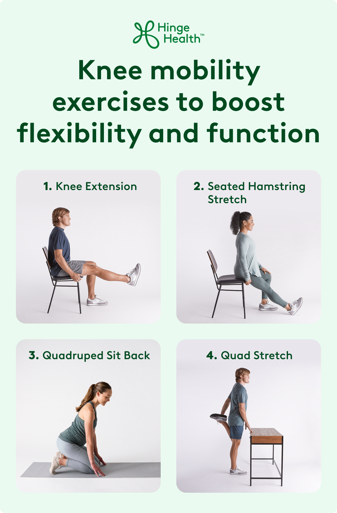 Knee mobility exercises to boost flexibility and function